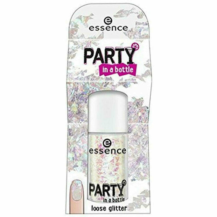 Lot Of 3 Bottles Essence Party In a Bottle Loose Glitter For Nails 01 Party - Suthern Picker