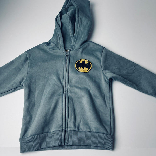 Boys 2T Batman Hoodie Sweat Shirt Gray New With Tags NWT - Suthern Picker