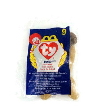 McDonald's Ty Bones #9 Beanie Baby Dog 1998 New In Package - Suthern Picker