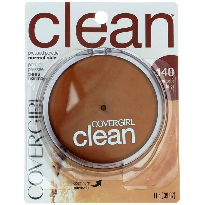 CoverGirl Clean Pressed Powder Compact Natural Beige #140 0.39 oz - Suthern Picker