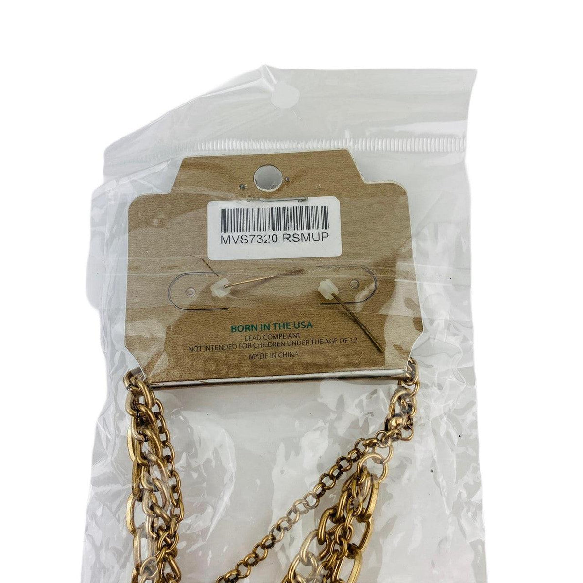 Mia Inspirations 3 Chain Crosses Necklace and Earring Set Copper Gold Colors - Suthern Picker