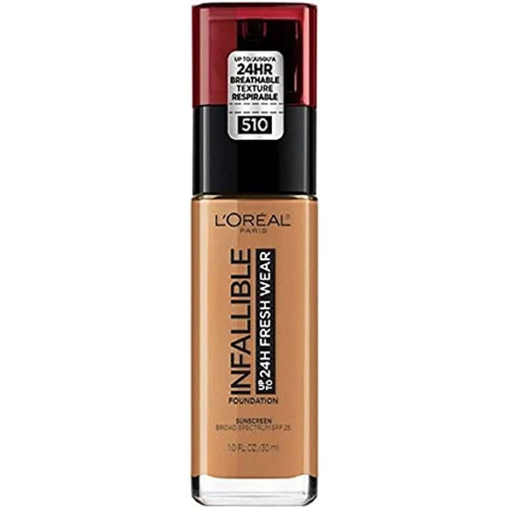 L'Oreal Paris Makeup Infallible Up to 24 Hour Fresh Wear Foundation Hazelnut 510 - Suthern Picker