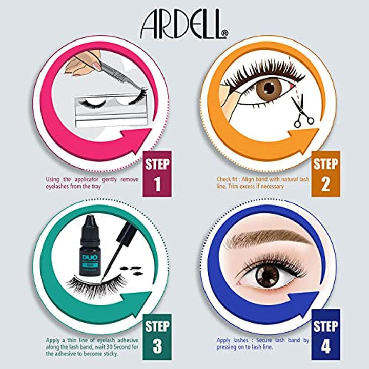 Ardell Magnetic Gel EyeLiner & False Lashes Wispies Black 1 set - Suthern Picker