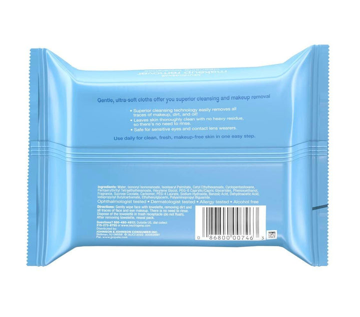 Neutrogena Makeup Remover Cleansing Towelettes 21 Sheets - Suthern Picker