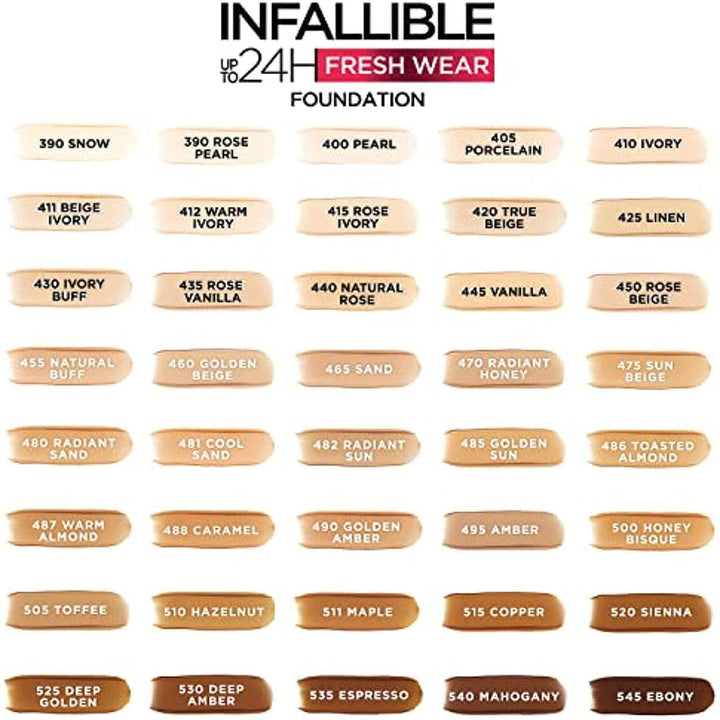 L'Oreal Paris Makeup Infallible Up to 24 Hour Fresh Wear Foundation Hazelnut 510 - Suthern Picker