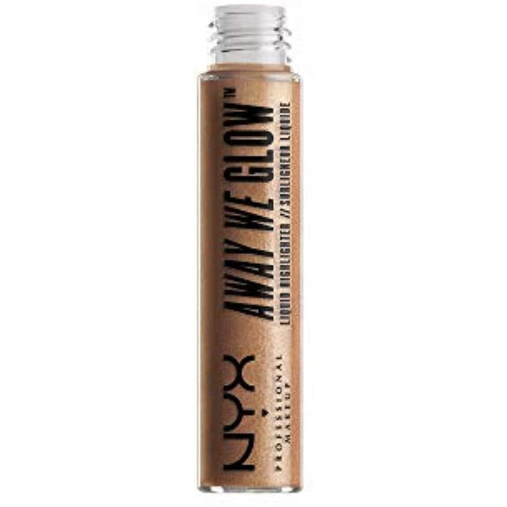 NYX Professional Makeup Away We Glow Liquid Highlighter Gold Rush 0.22 Ounce - Suthern Picker