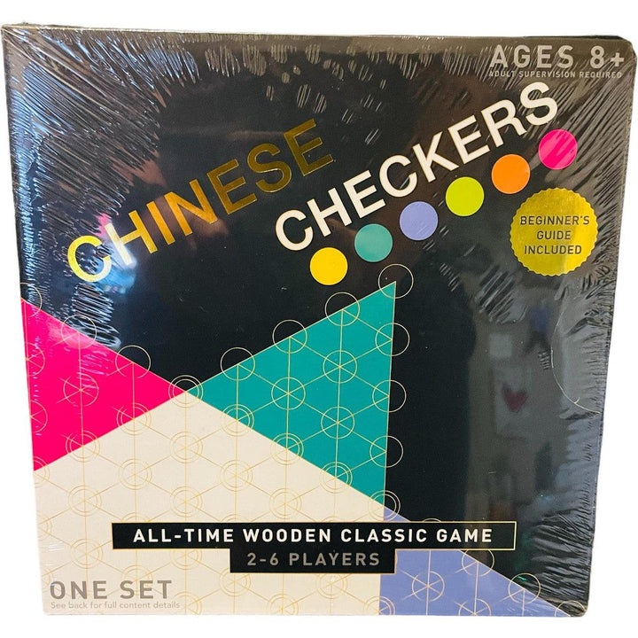 Classic Chinese Checkers Game RMS International All-Time Wooden NEW In Box - Suthern Picker