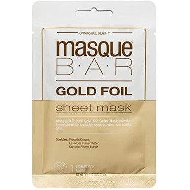 Masque Bar Gold Foil Sheet Mask Hydration Lavender 1.01 Fluid Ounce - Suthern Picker