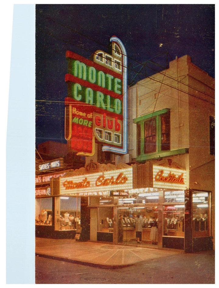 Monte Carlo Club Vintage Postcard Las Vegas Nevada Kodachrome RPPC SC755 - Suthern Picker