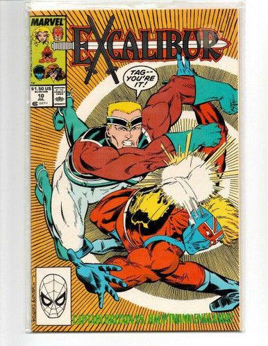 Excalibur #10 Marvel Comics JUL 1989 Captain Britain Vs Hauptmann Englande - Suthern Picker