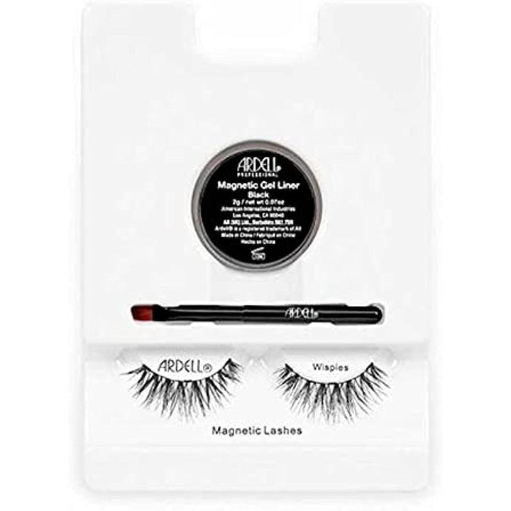 Ardell Magnetic Gel EyeLiner & False Lashes Wispies Black 1 set - Suthern Picker