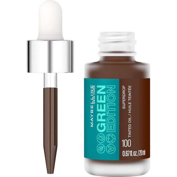 Maybelline Green Edition Superdrop Tinted Oil Base Adjustable Foundation 100 - Suthern Picker