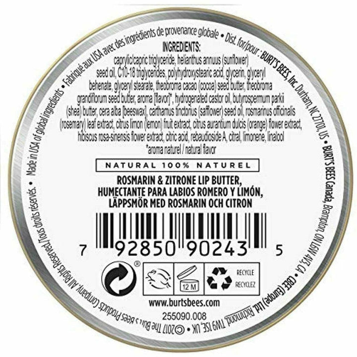 Burt's Bees 100% Natural Moisturizing Lip Butter with Rosemary & Lemon - Suthern Picker