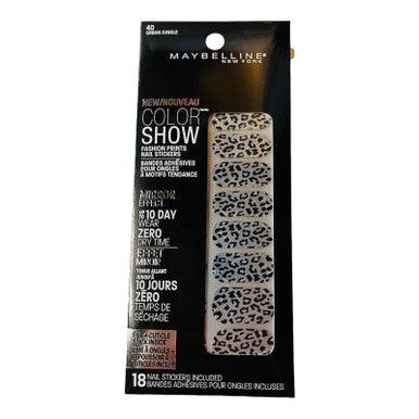 Maybelline Color Show Fashion Prints Mirror Nail Stickers #40 Urban Jungle - Suthern Picker