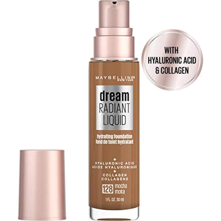 Maybelline Dream Radiant Liquid Medium Coverage Liquid Foundation 128 Mocha - Suthern Picker