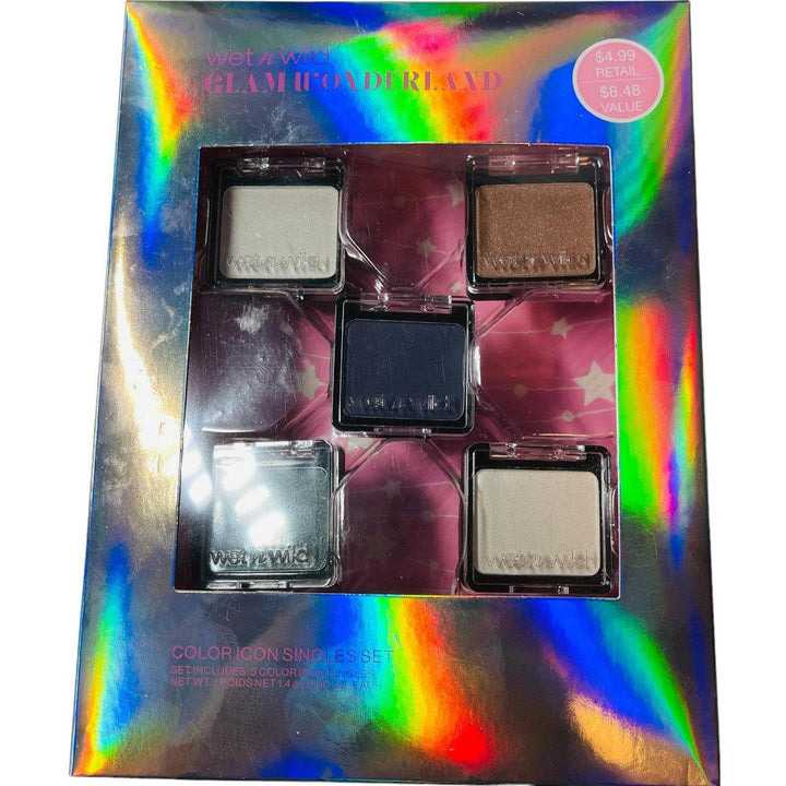 Wet n Wild Eyeshadow Glam Wonderland Color Icon Singles Gift Set 5 Piece - Suthern Picker