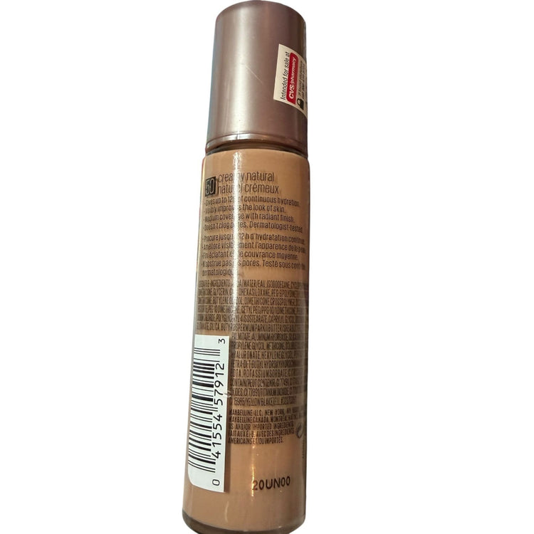 Maybelline Dream Radiant Liquid Foundation Hyaluronic Acid 50 Creamy Natural