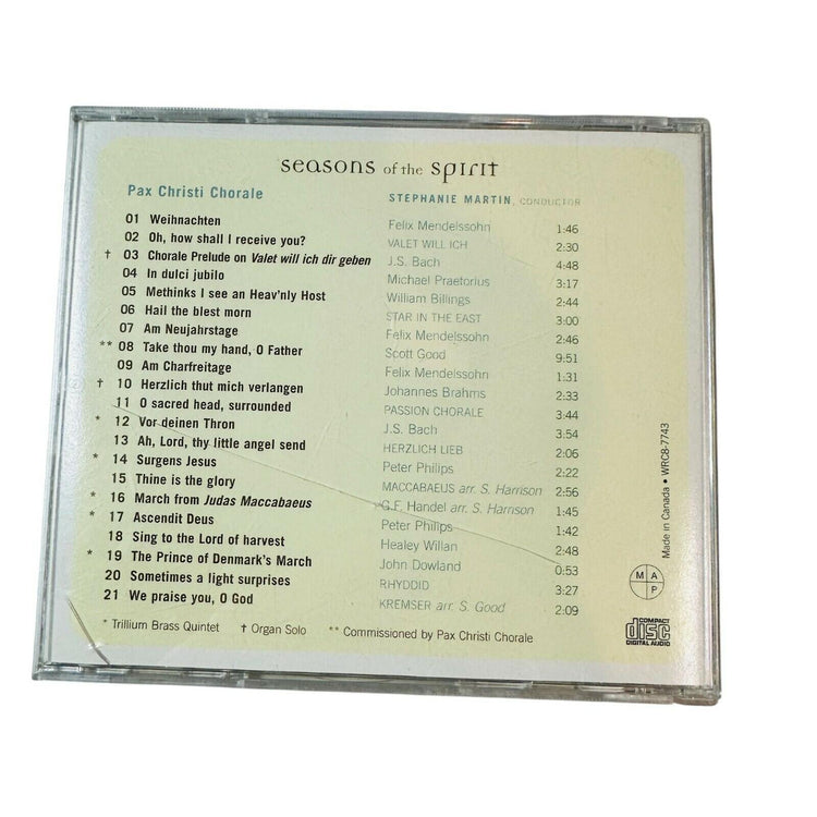 Seasons Of The Spirit CD Stephanie Martin Trillium Brass Quintet Christi Chorale