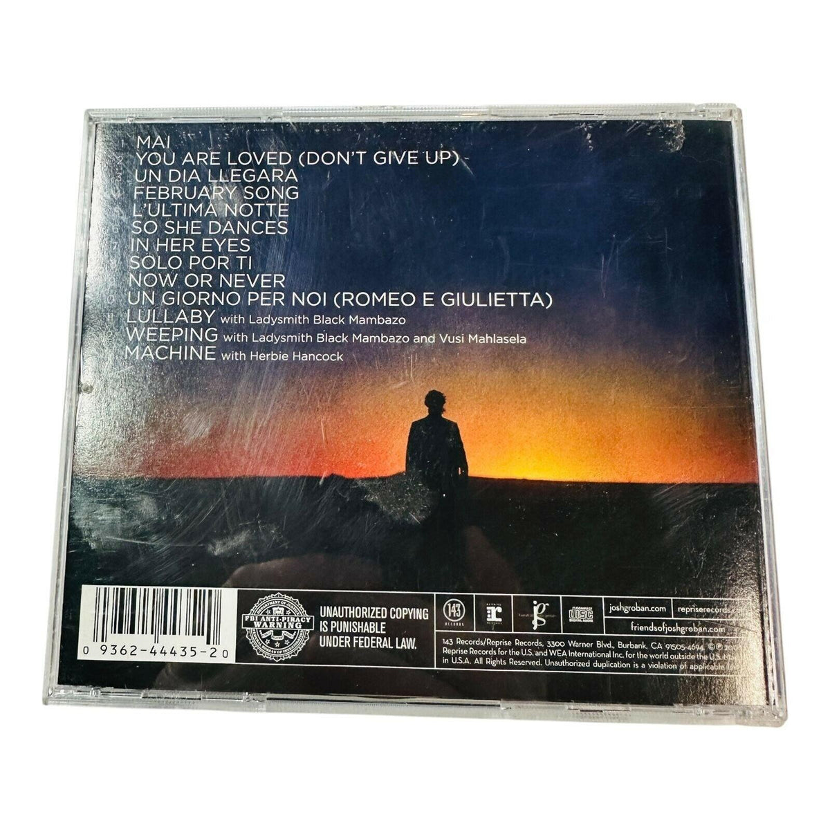 Josh Groban Awake Audio CD Album 2006 Reprise Records