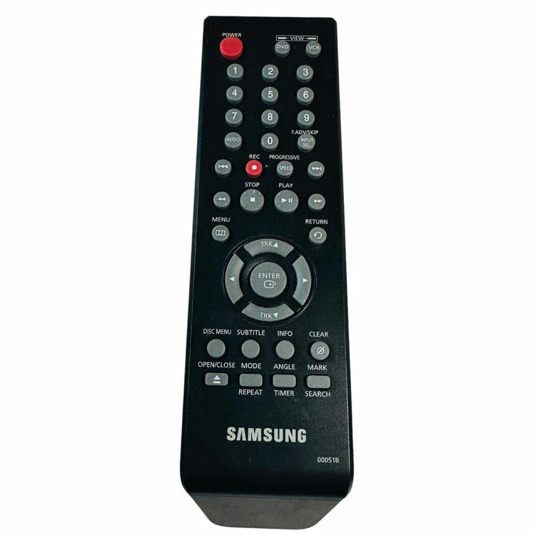 Samsung DVD Player Remote Control Model 00051B Black