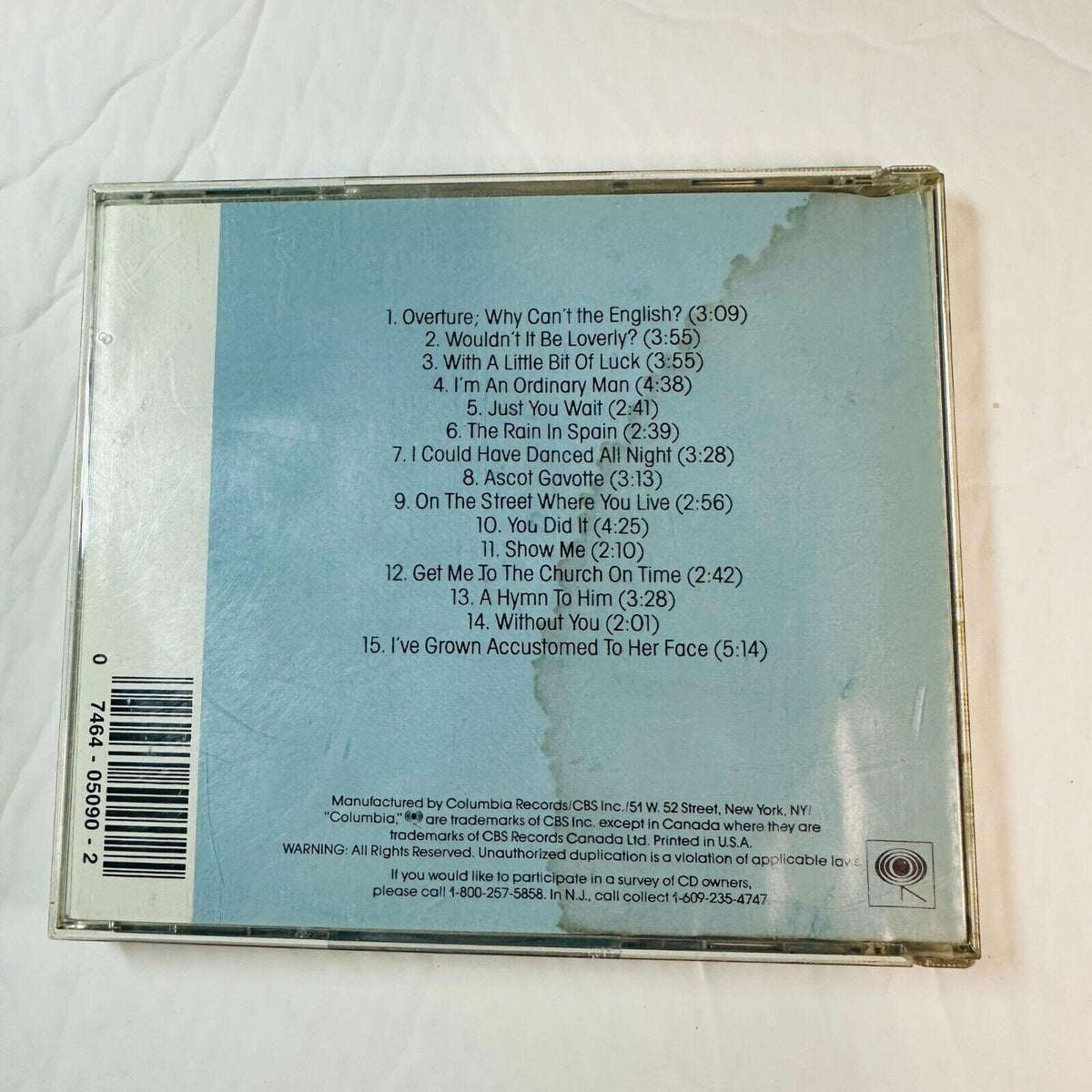 My Fair Lady Original Soundtrack CD With Rex Harrison & Julie Andrews