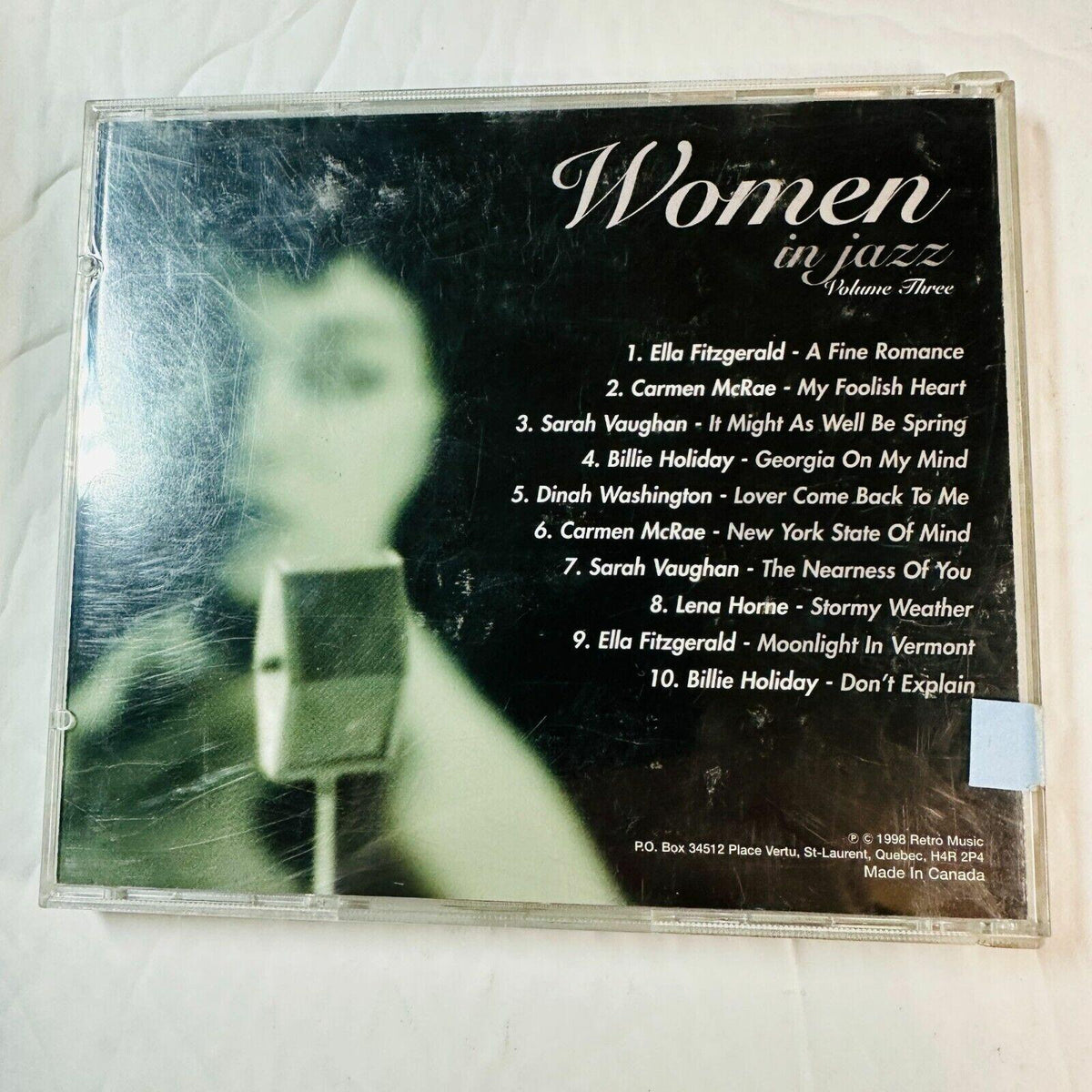 Women In Jazz Volume Three CD Album Featuring Billie Holiday Ella Fitzgerald