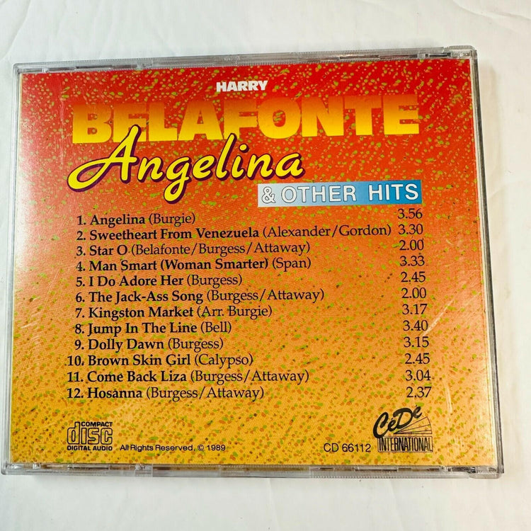 Harry Belafonte Angelina & Other Hits CD 1998 CeDe International