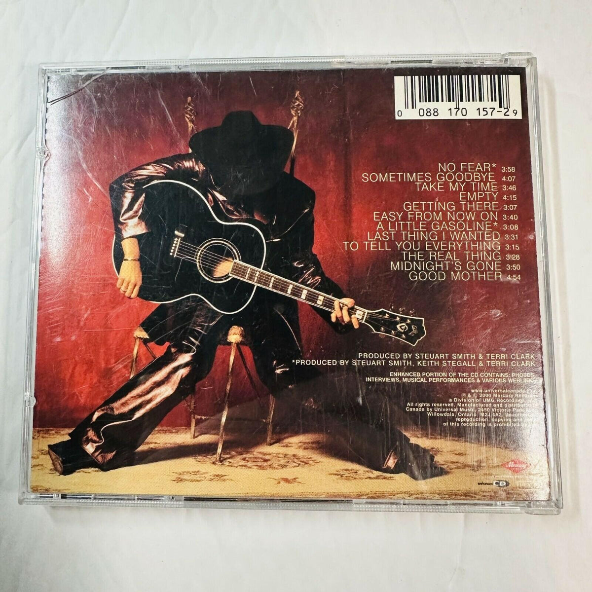 Terri Clark "Fearless" Country Music CD Album 2000 Stuart Smith Mercury Records