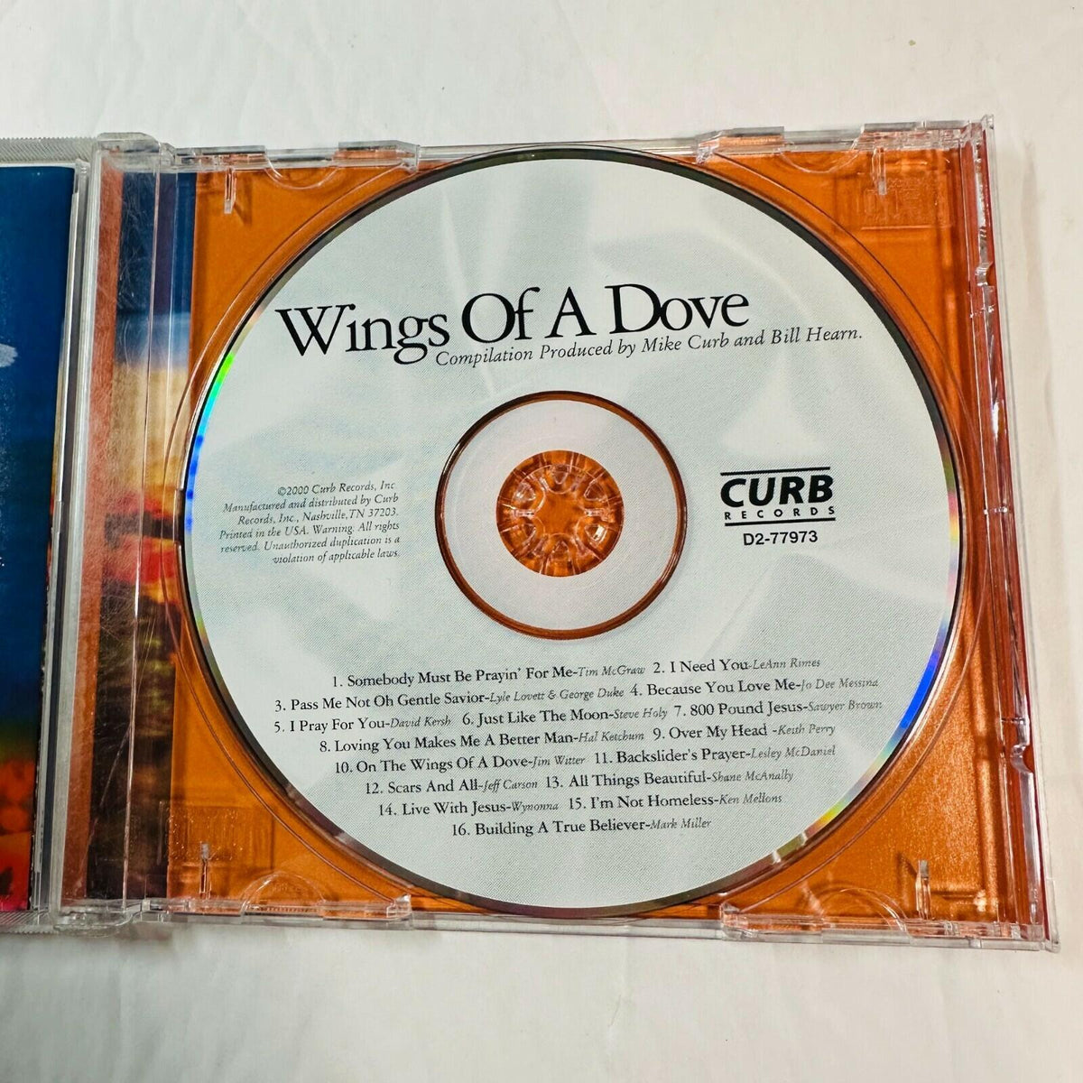 Wings Of A Dove Compilation CD Featuring Tim McGraw LeAnn Rimes & More Artists