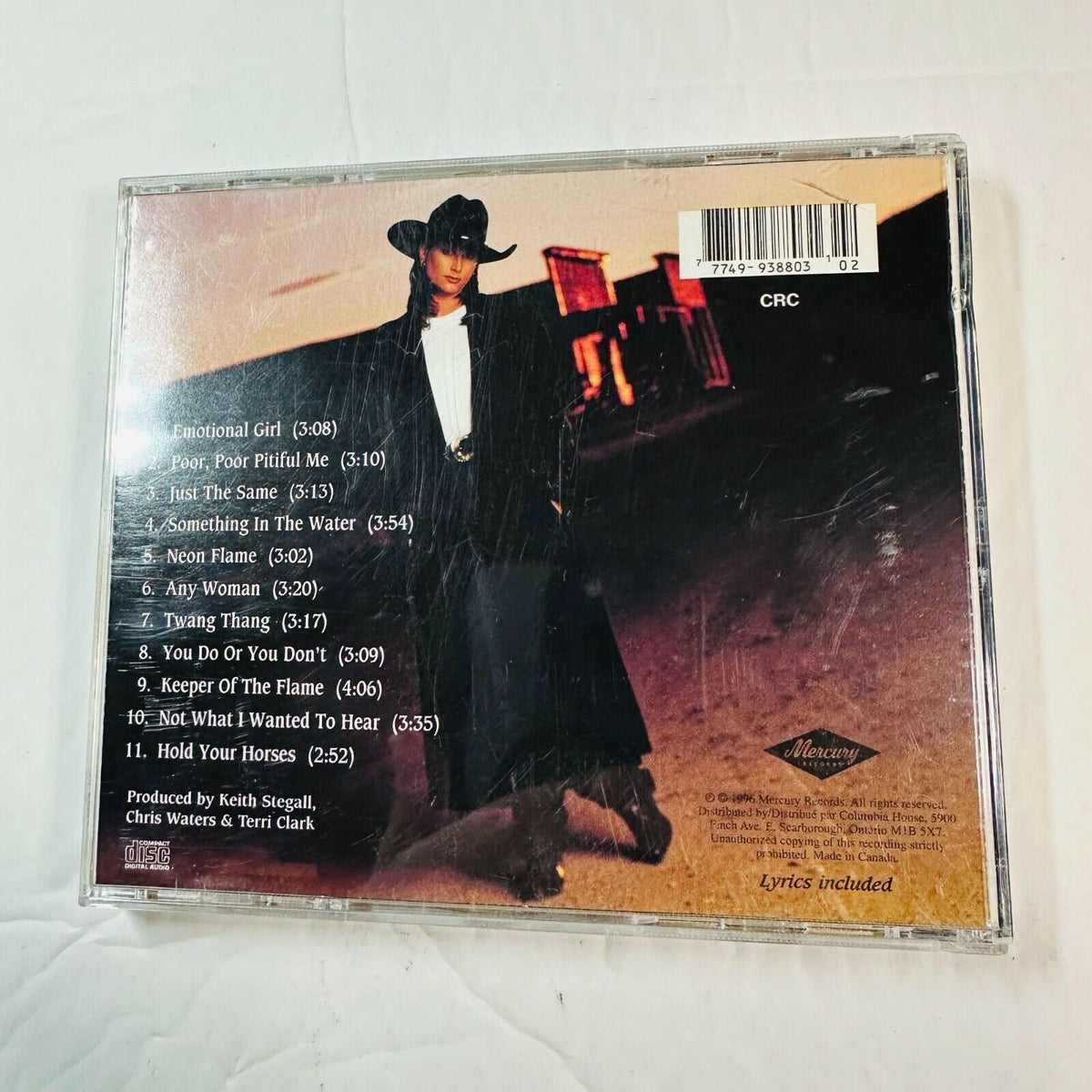 Terri Clark "Just The Same" Country Music CD 1996 Keith Stegall Mercury Records