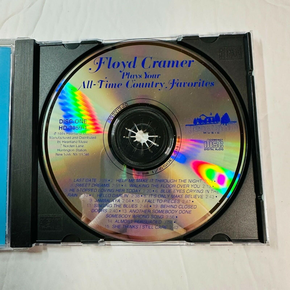 Floyd Cramer "Plays Your All-Time Country Favorites" CD Disc One 1994