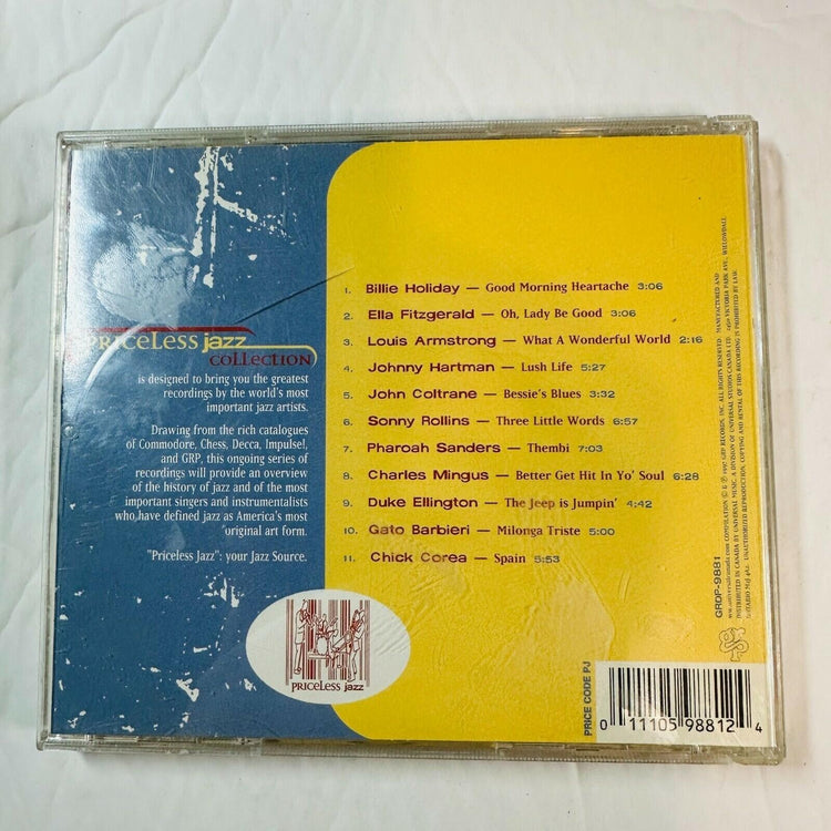 Priceless Jazz Collection Sampler CD Featuring Iconic Jazz Artists