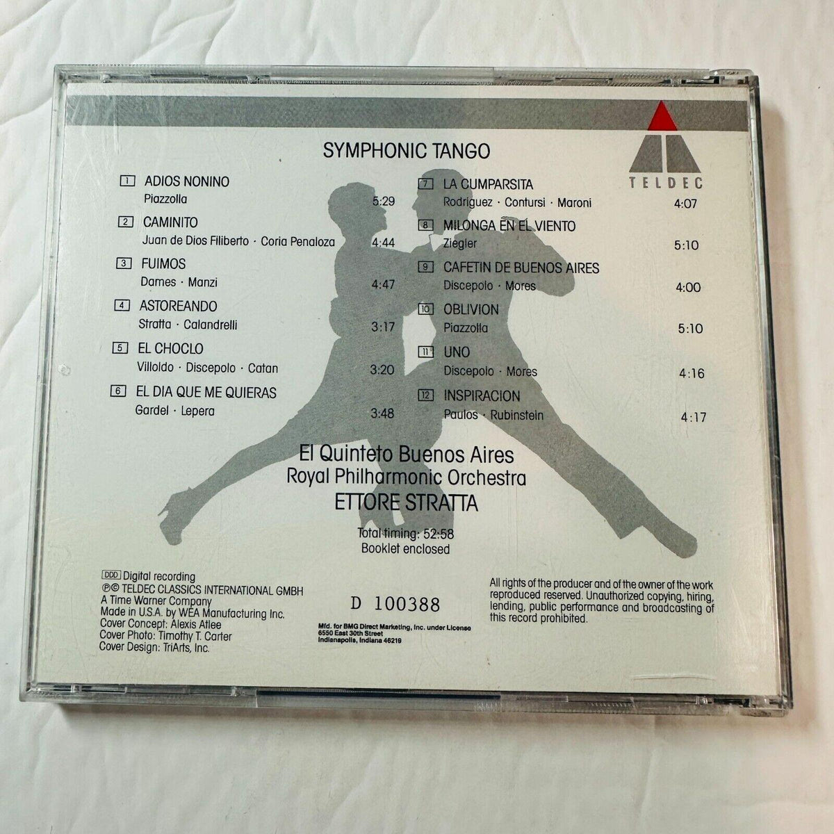 Symphonic Tango CD El Quinteto Buenos Aires & The Royal Philharmonic Orchestra