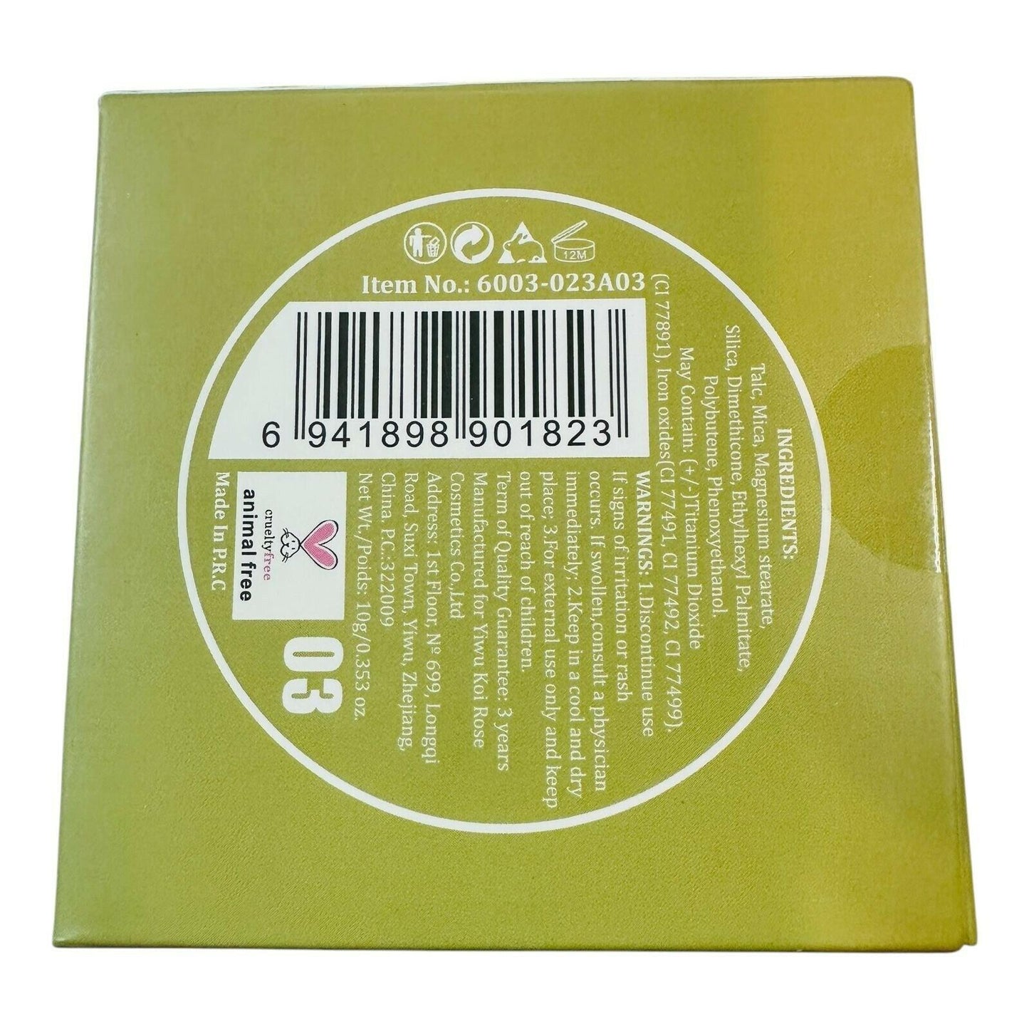 Miss Rose Professional Makeup Compact Powder