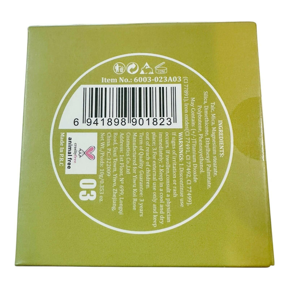 Miss Rose Professional Makeup Compact Powder