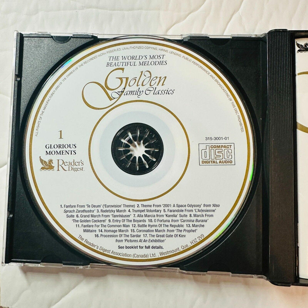Golden Family Classics 3-CD Set By Readers Digest