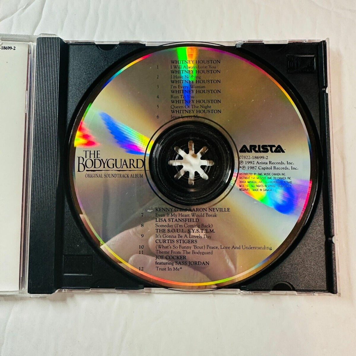 The Bodyguard Original Soundtrack Album CD Whitney Houston Kevin Costner
