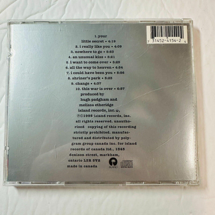 Melissa Etheridge Your Little Secret CD 1995 Orig Island Records Made In Canada