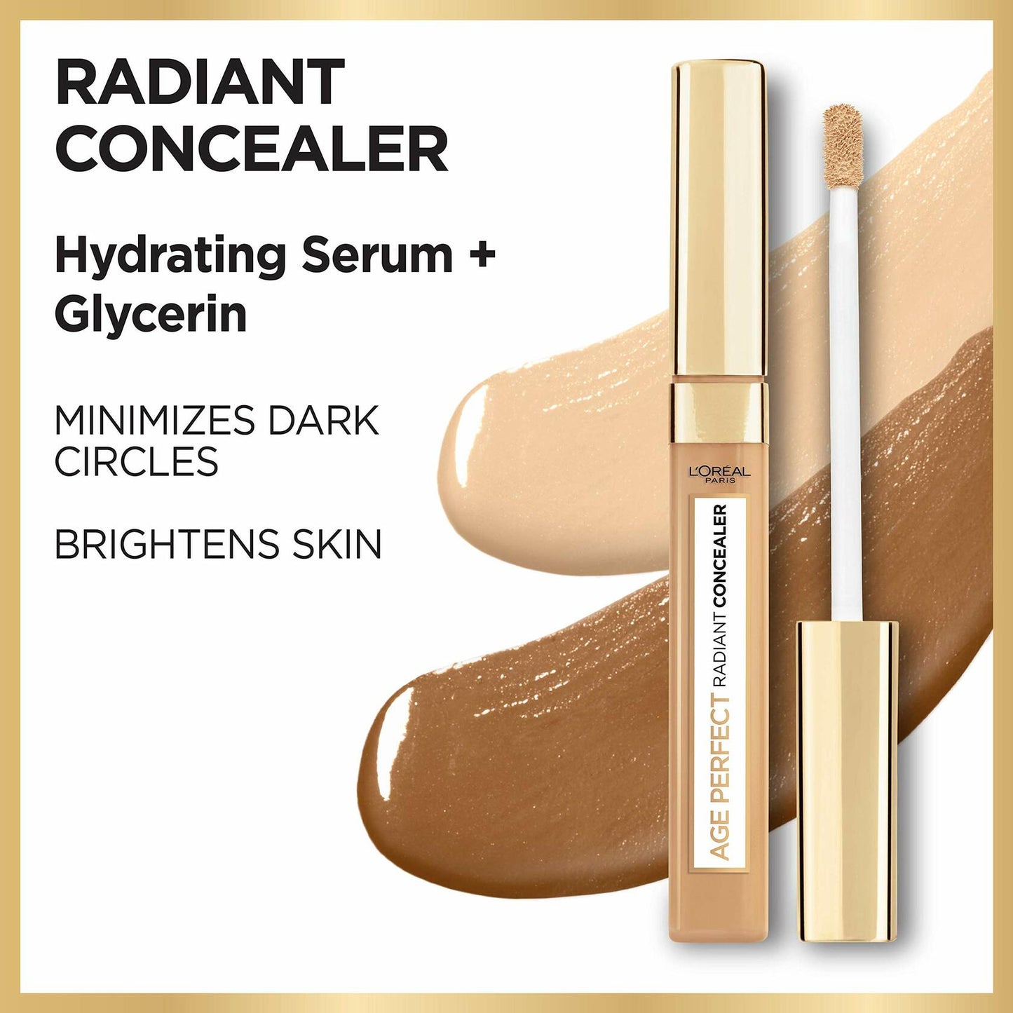 L’Oréal Paris Age Perfect Radiant Concealer Hydrating Serum Glycerin Toffee 255