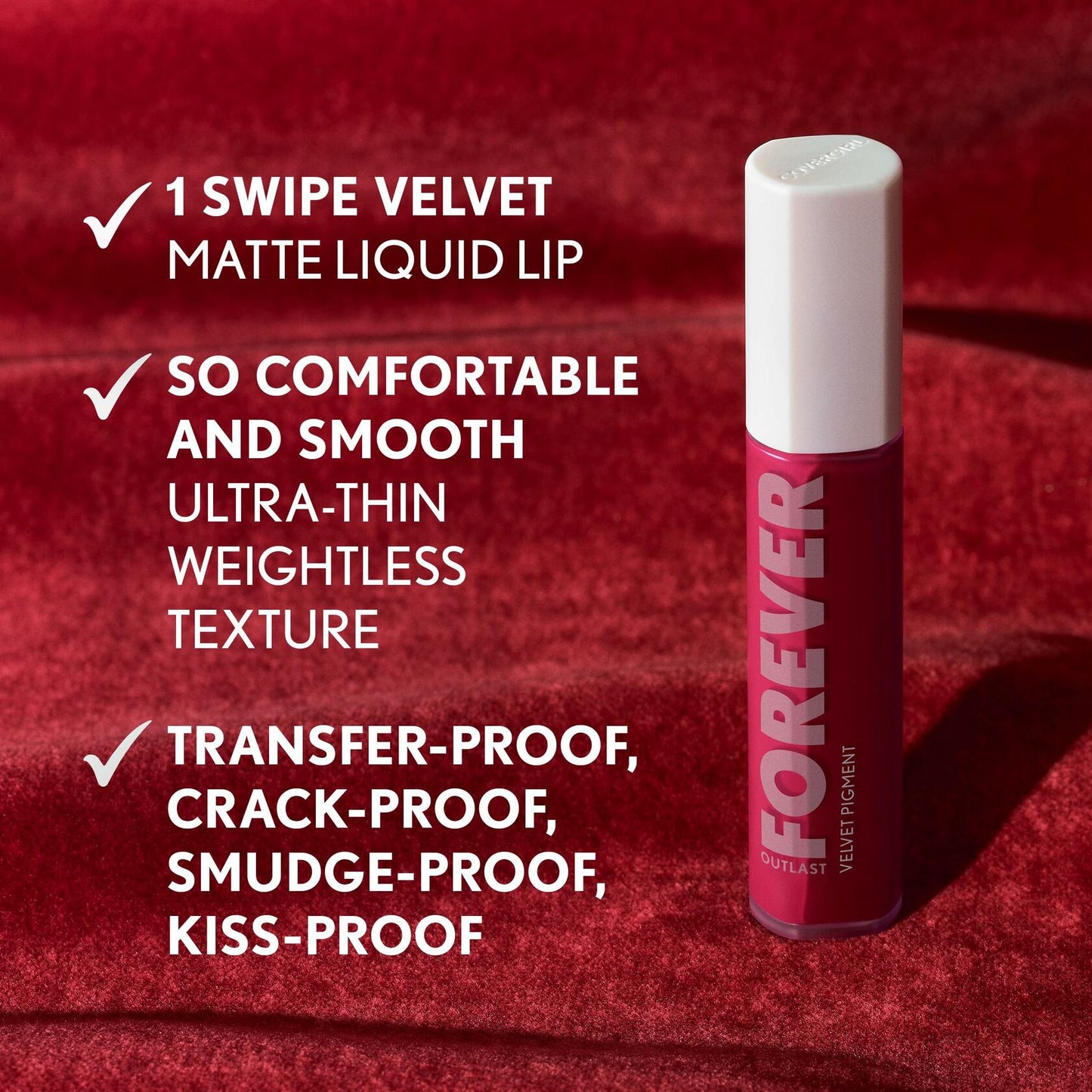 CoverGirl Outlast Forever Velvet Pigment 250 Velvet Waves Matte Lipstick