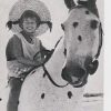 Vintage Pippi Longstocking Photo Swedish Inger Nilsson 1969 B&W Spotted Horse - Suthern Picker