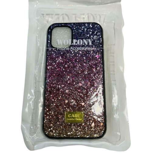 Apple Iphone 12 Mini Phone Case 5.4 Inch Purple Pink Glitter Gel - Suthern Picker