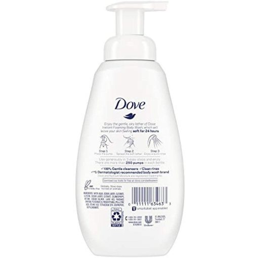 Dove Instant Foaming Body Wash Cucumber & Green Tea Scent 13.5 Fl Oz - Suthern Picker