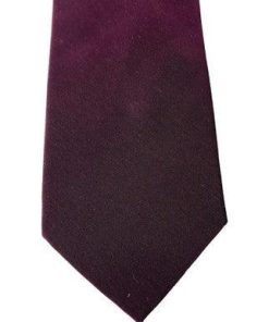 Cezani Men's Neck Tie Dark Burgundy Solid 100% Polyester - Suthern Picker