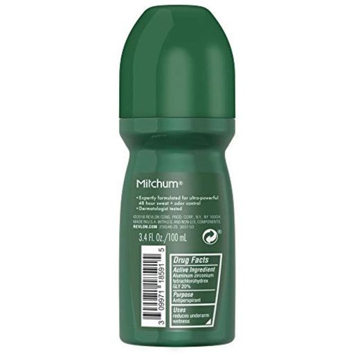 Mitchum Antiperspirant Deodorant Roll On for Men Unscented 3.4 oz - Suthern Picker