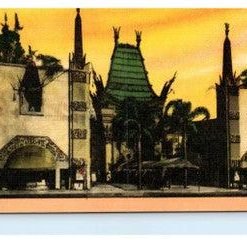 Grauman's Chinese Theater Vintage Postcard Hollywood California Linen - Suthern Picker