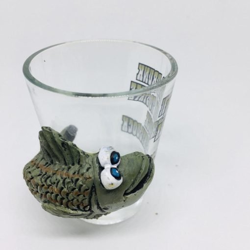State Dock Collectible Shot Glass If Found Return To Outer Mounted Fish - Suthern Picker