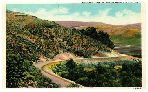 Eagle Rock Lincoln Highway Wyoming Evanston Ft. Bridger Vintage Postcard - Suthern Picker