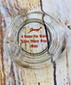 Jacuzzi Vintage Collector Glass With Logo Slogan On Bottom 5 Inch Tall-4 - Suthern Picker
