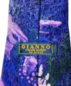 Gianno Italian Import Men's Neck Tie Purple Violet 100% Polyester 47035 - Suthern Picker